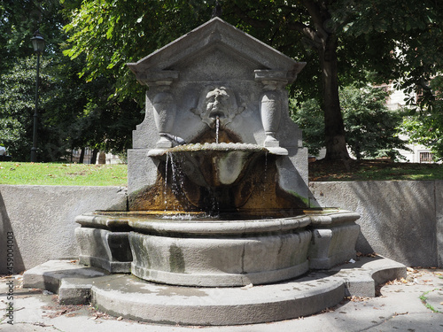 Fontana dei mascheroni in Turin photo