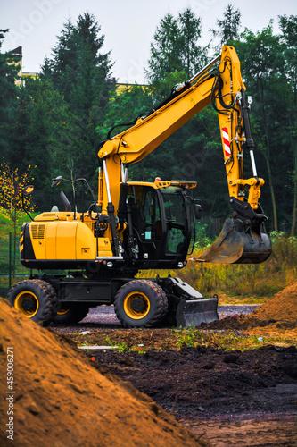 Excavator at work