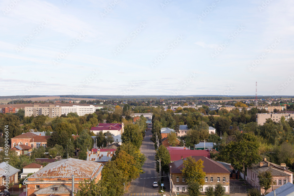 View of the city of Zaraysk from the water tower