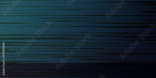 Textured wooden dark empty board. Abstract horizontal blue background. Vector eps illustration