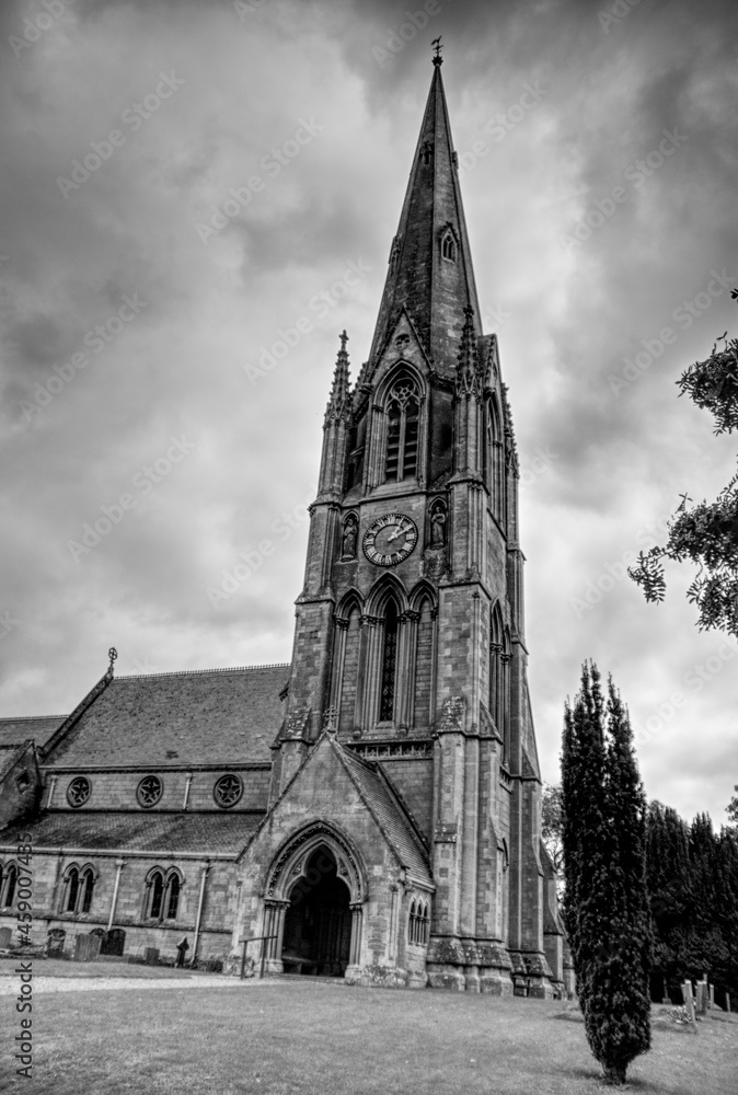 church under the clouds