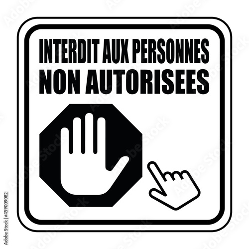 Logo interdit aux personnes non autorisées.