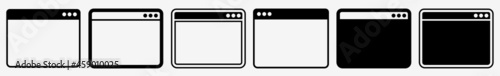 Website Icon Browser Window Website Set | Websites Icon Webpage Vector Illustration Logo | Web Site Icon Isolated Website Collection