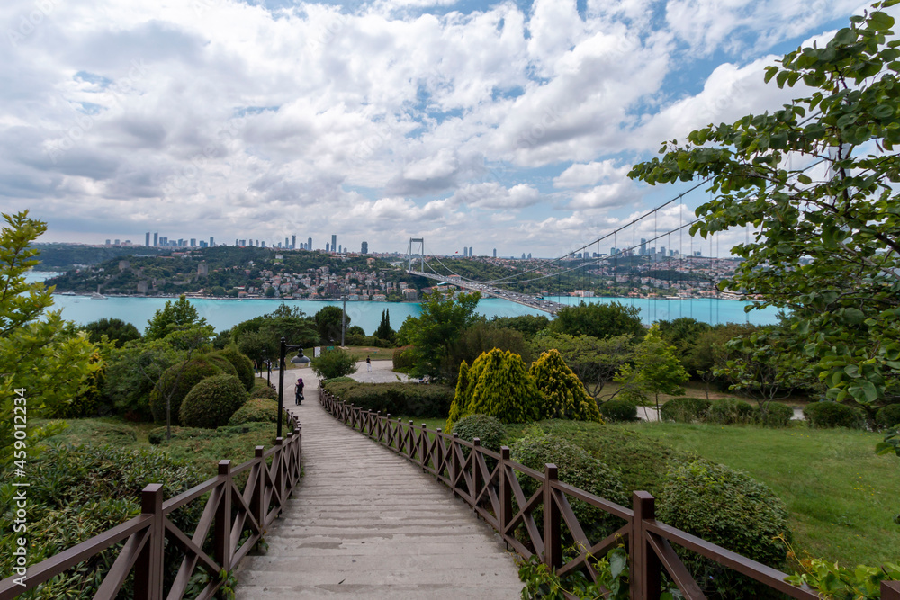 ISTANBUL, TURKEY, JUNE 18 2021, 
Istanbul Bosphorus from Otagtepe. Istanbul, Turkey