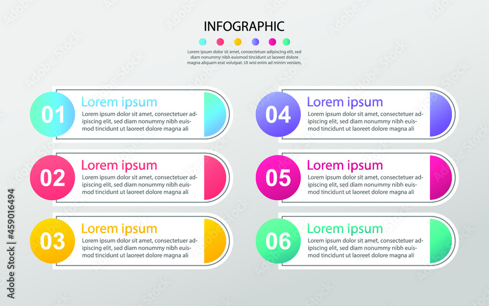 Naklejka premium Modern Business data visualization. Process chart. Abstract elements of graph, diagram with steps, options,. Vector business template for presentation. Creative concept for infographic.