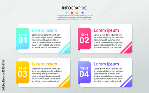 Modern Business data visualization. Process chart. Abstract elements of graph, diagram with steps, options,. Vector business template for presentation. Creative concept for infographic. © Nohan