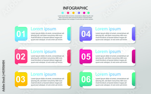 Modern Business data visualization. Process chart. Abstract elements of graph, diagram with steps, options,. Vector business template for presentation. Creative concept for infographic.