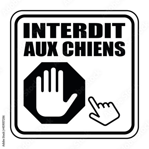 Logo interdit aux chiens.