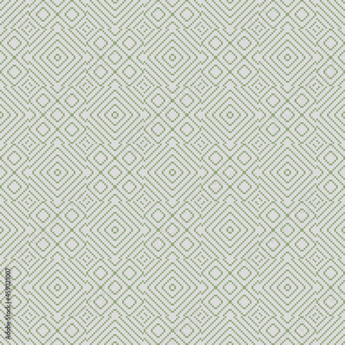 Abstract ornament pattern with pixel art details. This repeating texture can be used as a background or a graphical design element by itself. 