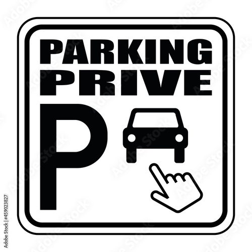 Logo parking privé.