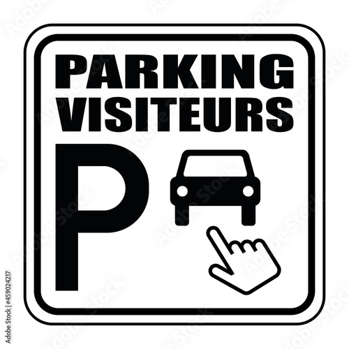 Logo parking visiteurs.