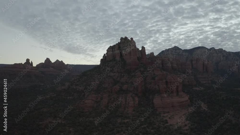 Drone shot as we circle a large rock formation Drone shot as we circle a large rock formation