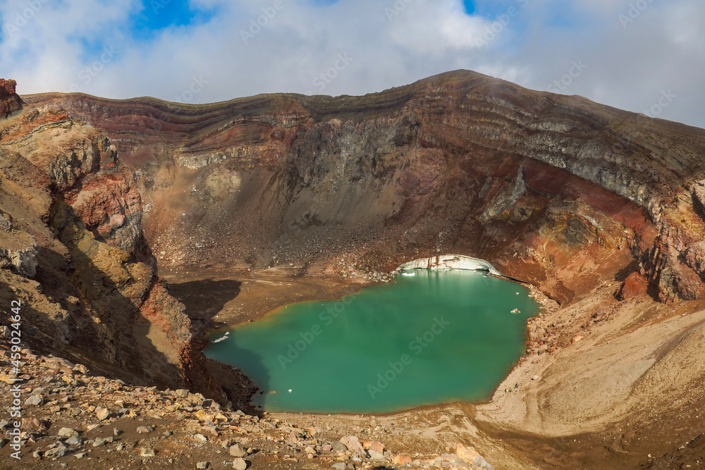 custom made wallpaper toronto digitalCrater of active volcano Goreliy smoke and clouds. Kamchatlka peninsula. .