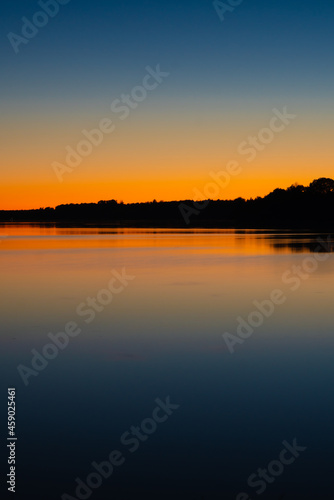calm lake at sunset © Shawn