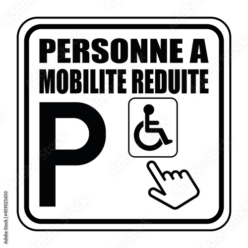 Logo personne à mobilité réduite.