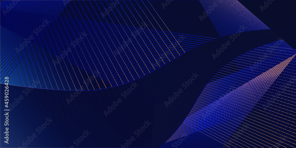 Blue Abstract Background With Lines Blue Abstract Background With Lines