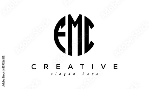 Letters FMC creative circle logo design vector photo