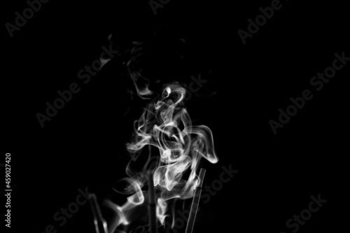 Smoke is a collection of airborne particulates and gases emitted when a material undergoes combustion or pyrolysis © taffpixture