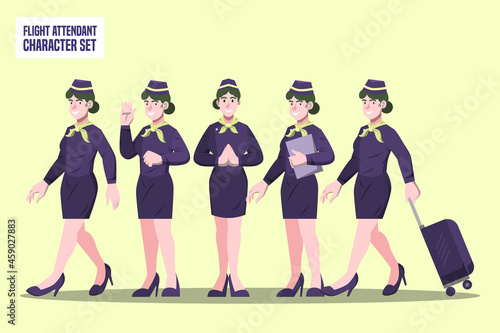 Flight Attendant - Profesi Character