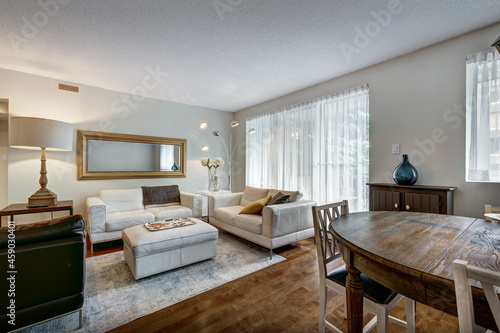 Beautiful renovated and staged with nice furniture condominium in Montreal, Westmount, Canada © Anatoli