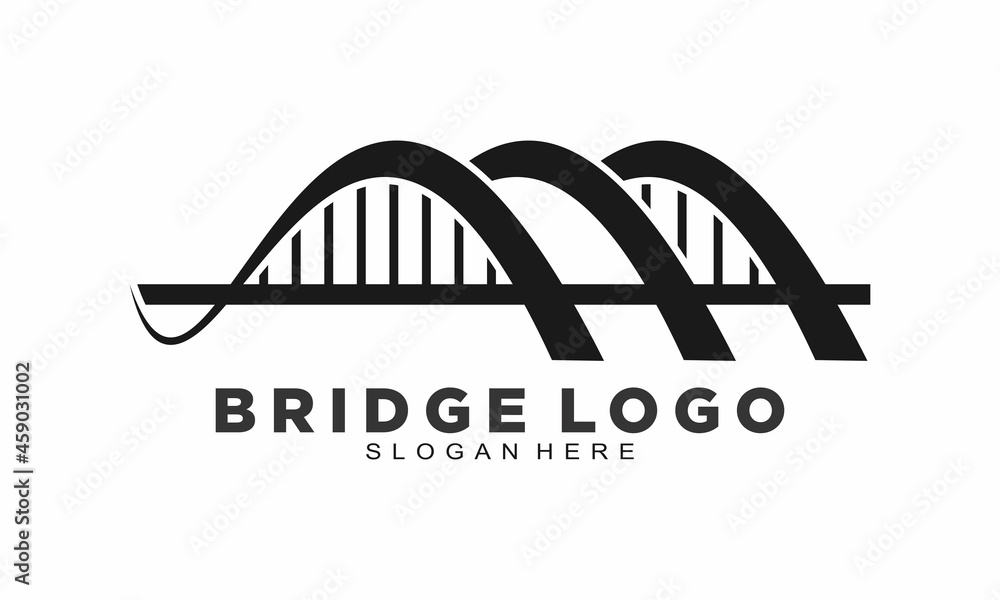 Arched bridge logo design