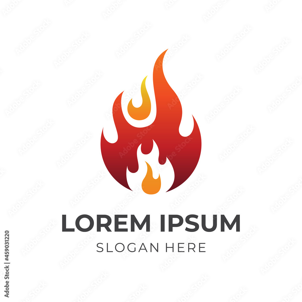 flame logo design template concept vector with flat orange and yellow color style flame logo design template concept vector with flat orange and yellow color style