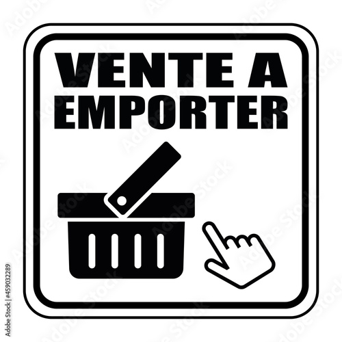 Logo vente à emporter.