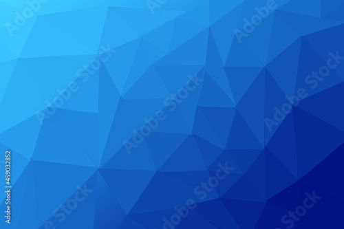 Abstract textured polygonal background on blue gradient colour.