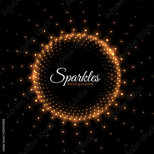 abstract sparkles shiny frame background