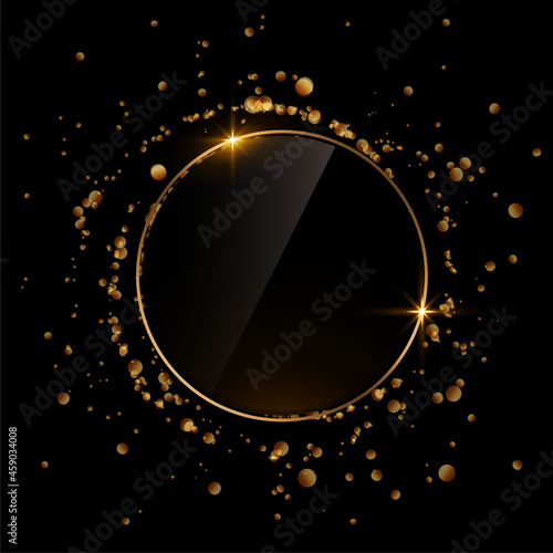 sparkle glitter frame burst background