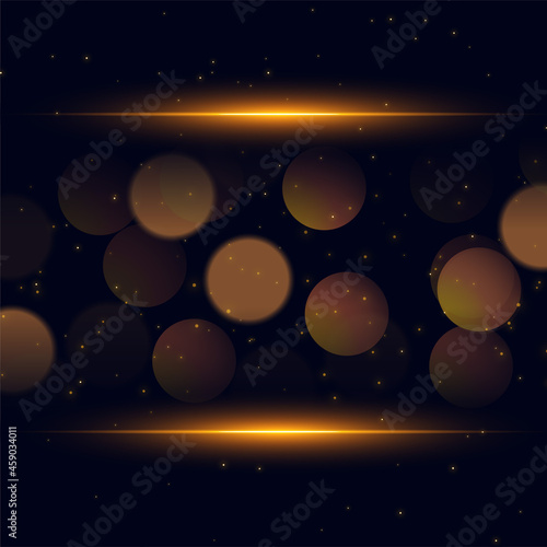 shiny bokeh sparkle golden background