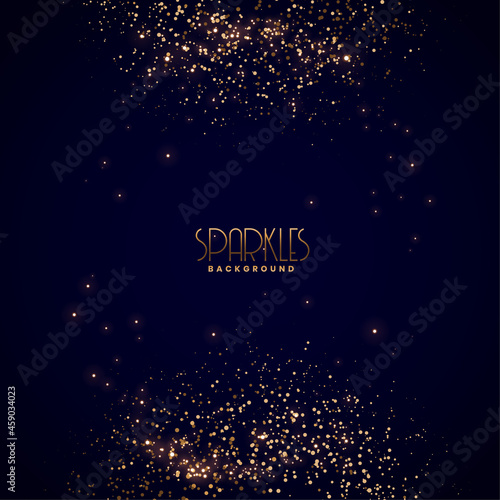 golden sparkles confetti burst celebration background