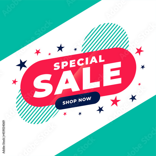 special sale promotional flat banner design