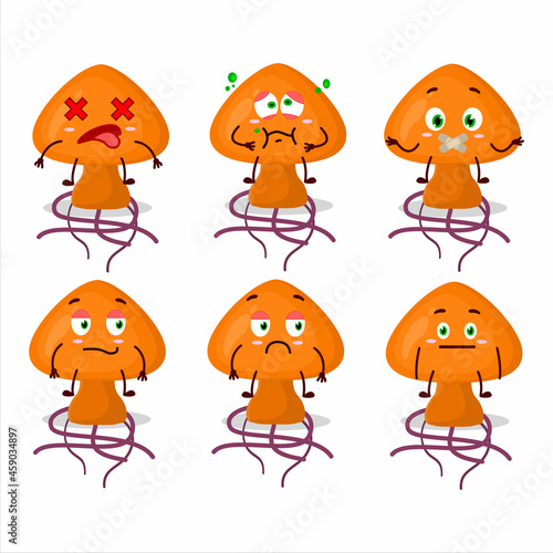 Moordecovirus cartoon in character with nope expression
