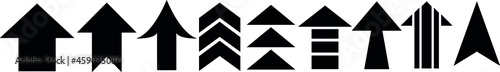 nine kinds of arrow icon by vector design