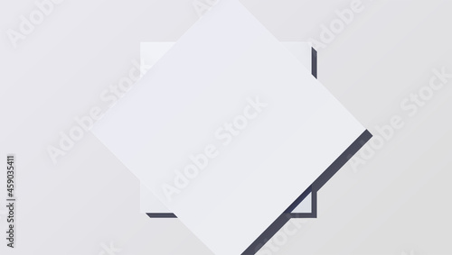 Top down view to podium for ad of product. Monochrome gamma. 3d background. Studio for product display with copy space.