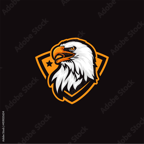 Eagle shield Logo Vector Design Template