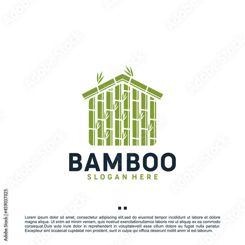 bamboo house ,health , logo design inspiration