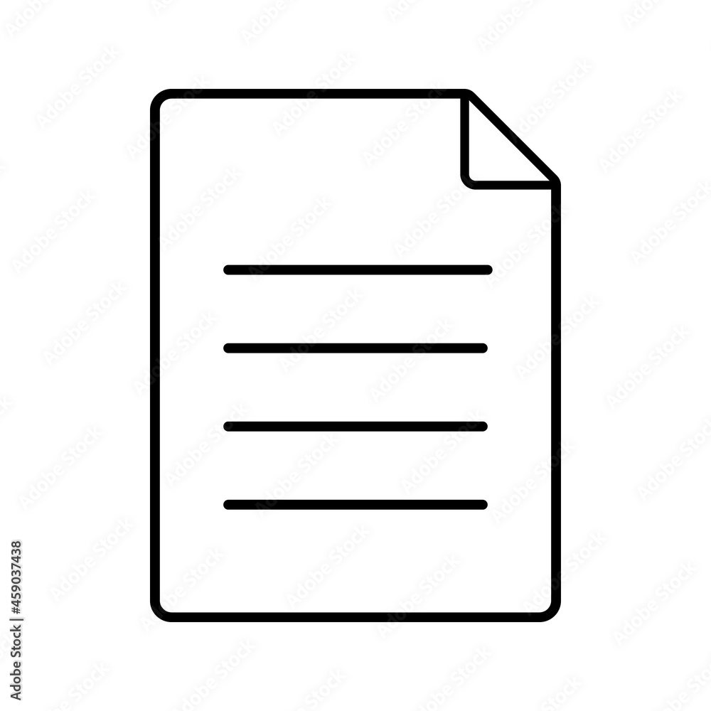 Paper Icon Vector Design Template on white background Paper Icon Vector Design Template on white background