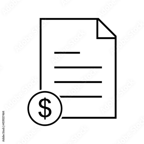 bill icon design vector template illustration on white background.