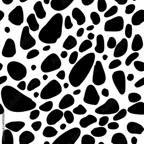 Seamless animal pattern for textile design. Seamless background from Dalmatian spots