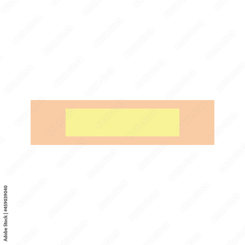 Medical plasters isolated on white background, wound plaster or bandage patch, vector adhesive health care object Medical plasters isolated on white background, wound plaster or bandage patch, vector adhesive health care object