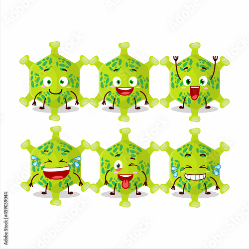 Cartoon character of nobecovirus with smile expression photo