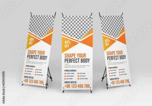 Gym Rollup Banner Template Design