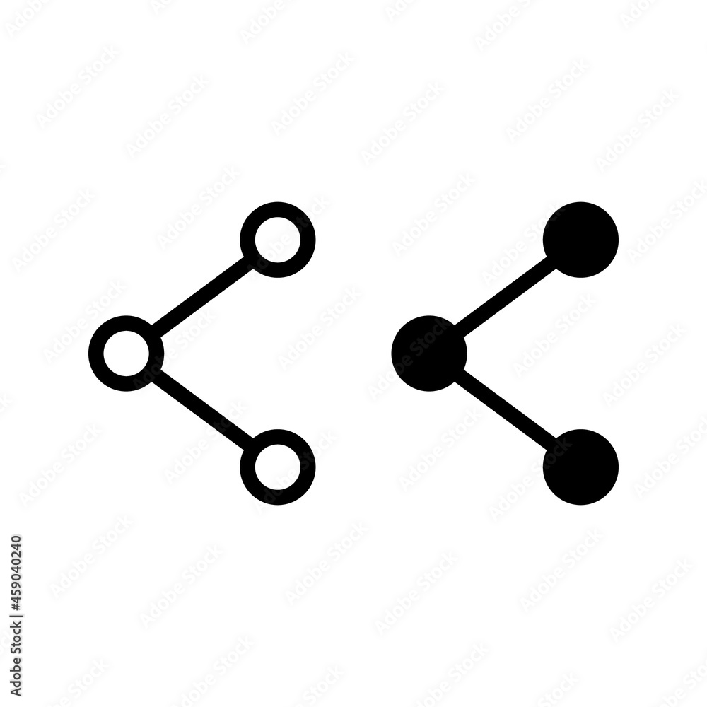 Share vector icon on white backround Share vector icon on white backround