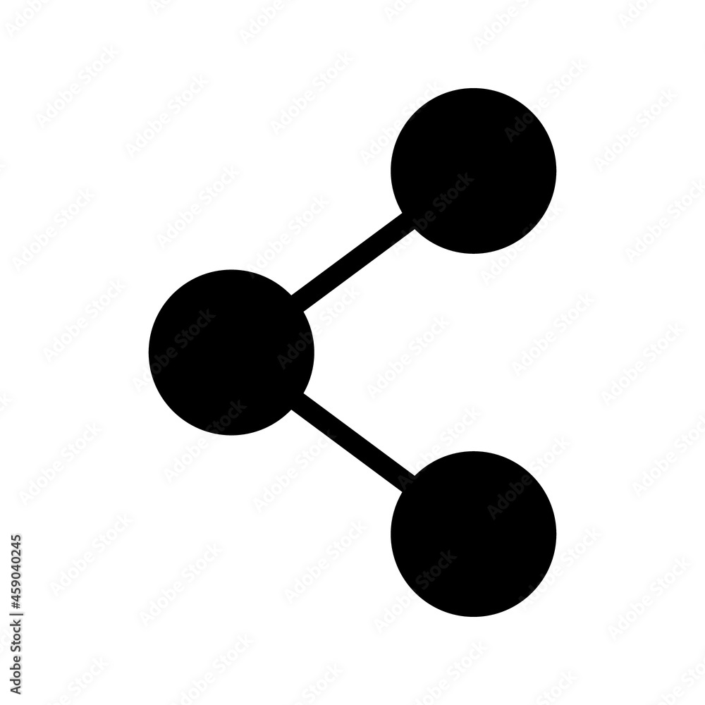 Share vector icon on white backround Share vector icon on white backround