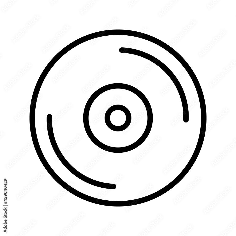 drive cd vector graphics on white background icon drive cd vector graphics on white background icon