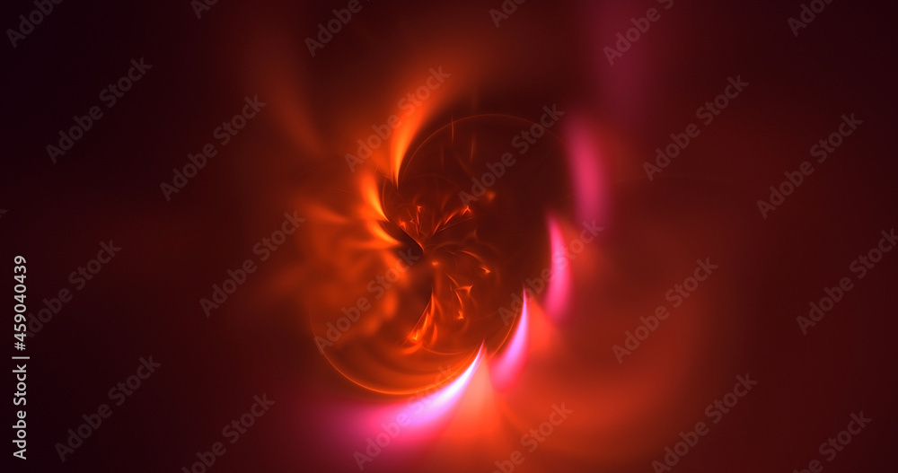 Fototapeta premium 3D rendering abstract multicolor fractal light background