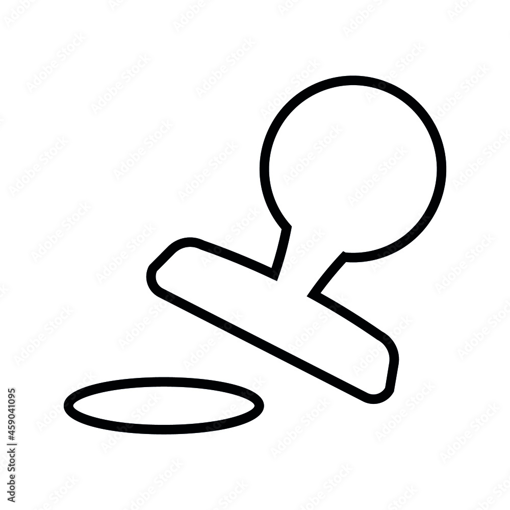 Old certified cutout rubber stamp punch pad isolated on white background. Old certified cutout rubber stamp punch pad isolated on white background.