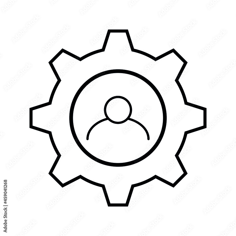 setting icon or logo isolated sign symbol vector illustration on white background
